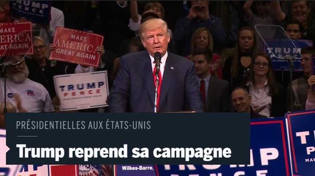 Trump : Je n'ai jamais eu aussi honte de ce pays et de ce qui se passe avec Hillary Clinton