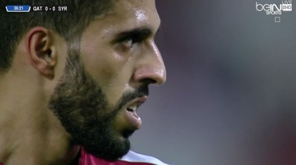 Hassan Al Haidos penalty Goal - Qatar 1-0 Syria - (11/10/2016)
