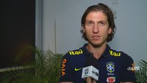 Filipe Luís comemora sete anos na Seleção contra adversário da sua estreia