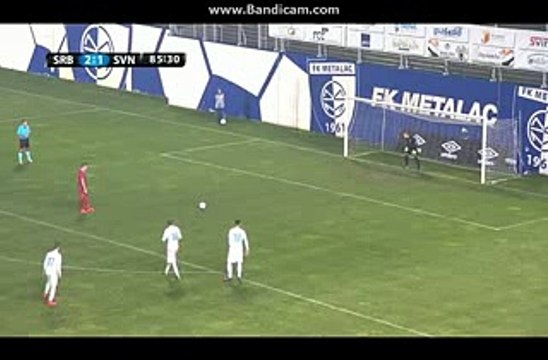 Srbija U21 vs Slovenija U21 3-1 - Uros Djurdjevic Het-trik Goal - Kvalifikacije za EP - 11-10-2016