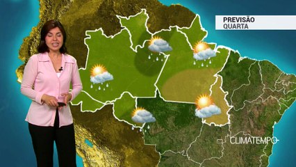 Previsão Norte – Ar seco sobre o TO e PA