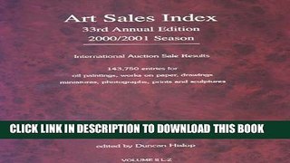 [PDF] The Art Sales Index 2000-2001 Full Online