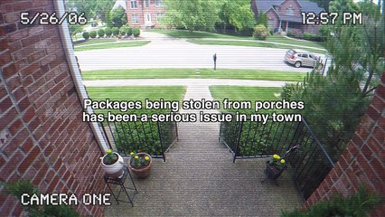 Un mec piège un voleur de colis en faisant exploser un paquet plein de daube