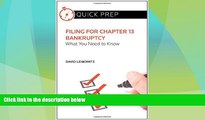 Must Have PDF  Filing for Chapter 13 Bankruptcy: What You Need to Know (Quick Prep)  Best Seller