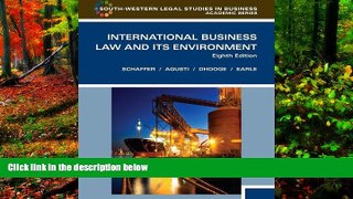 READ NOW  International Business Law and Its Environment, Eighth Edition (South-Western Legal