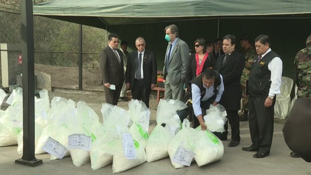 7,7 toneladas de droga son incineradas por el Gobierno de Perú