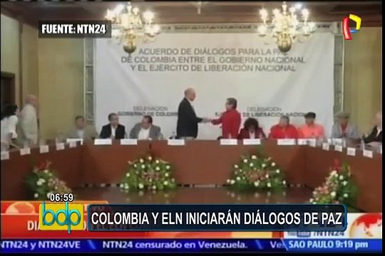 Gobierno colombiano y ELN iniciarán diálogos de paz