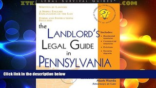 Big Deals  The Landlord s Legal Guide in Pennsylvania (Legal Survival Guides)  Full Read Most Wanted