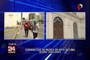 Cercado de Lima: se desploma cornisa del Museo de Arte de Lima