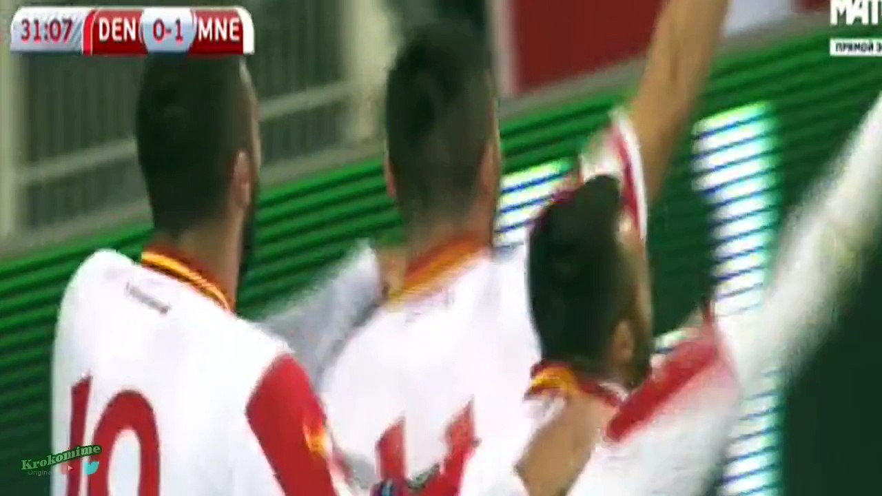 DENMARK 0-1 MONTENEGRO  2018 FIFA World Cup Qualifiers - Goal 11-10-2016 HD