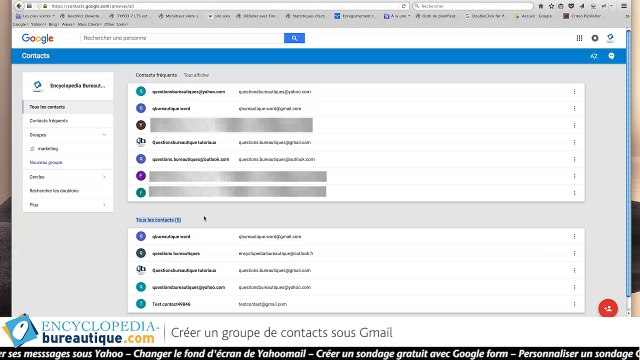 Comment créer un groupe de contacts sous Gmail