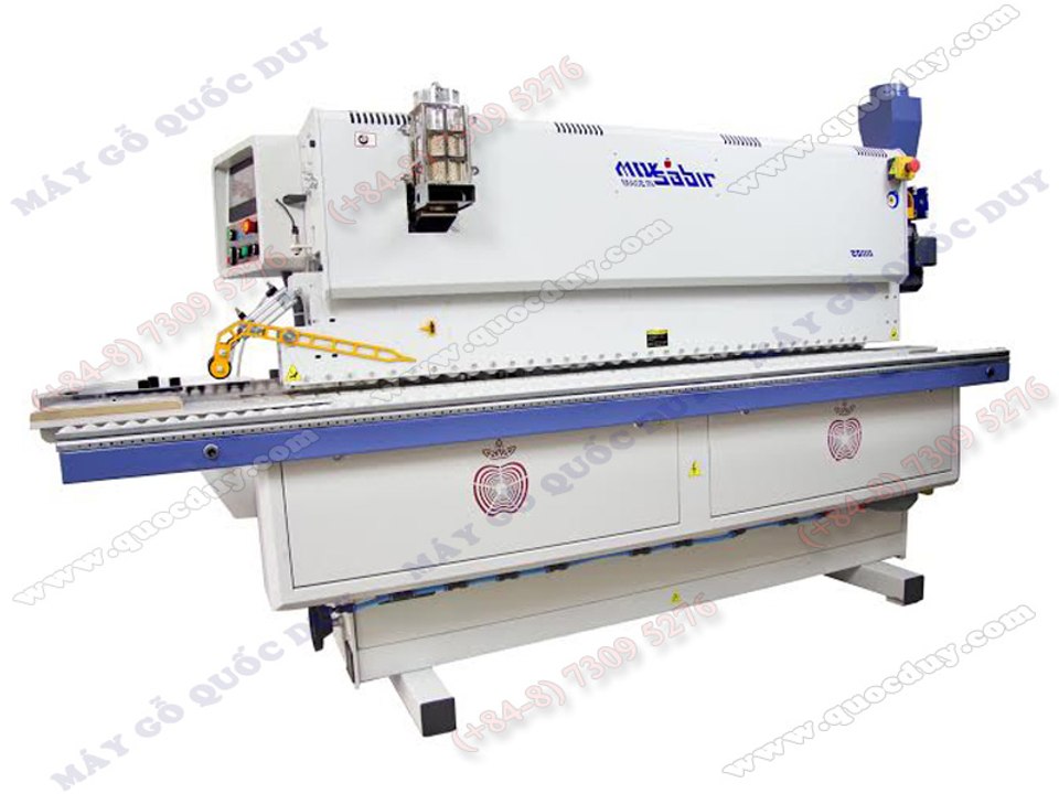 Máy dán cạnh sử dụng công nghệ keo PUR chống thấm nước tuyệt đối( dán cả acrylic)