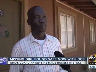 A man was supposed to be babysitting a girl when she went missing in Phoenix