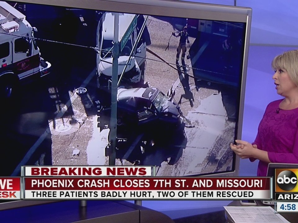FD: 3 people injured in Phoenix car accident