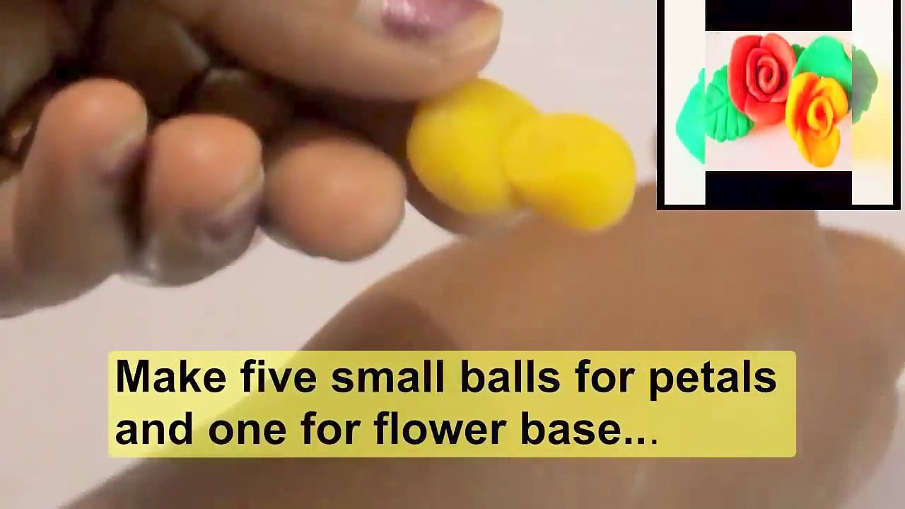 EASIEST WAY OF CLAY MOULDING FOR KIDS - Flower