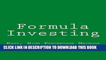 [PDF] Formula Investing: Easy, High Percentage Methods For Stock Market Success Popular Online