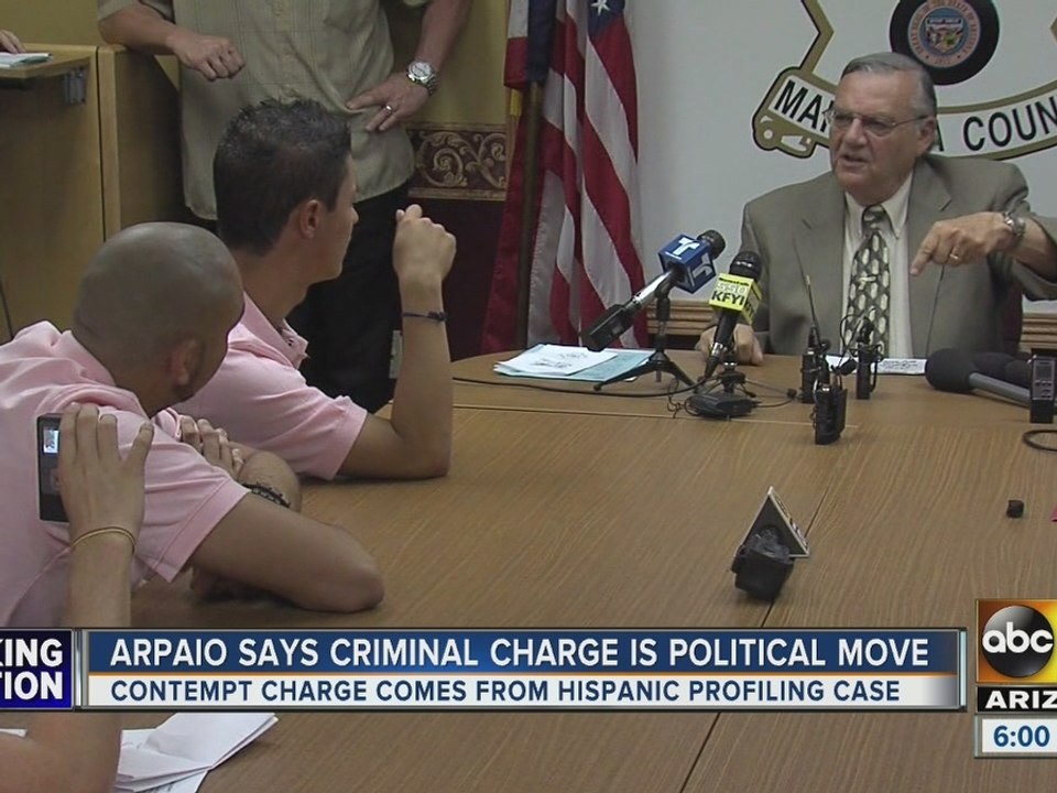 Sheriff Joe Arpaio against the law, possibly few steps away from prison time