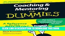 [PDF] Coaching and Mentoring For Dummies Popular Online