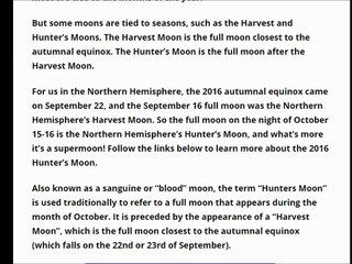 2016 Has A Super Hunter’s Moon