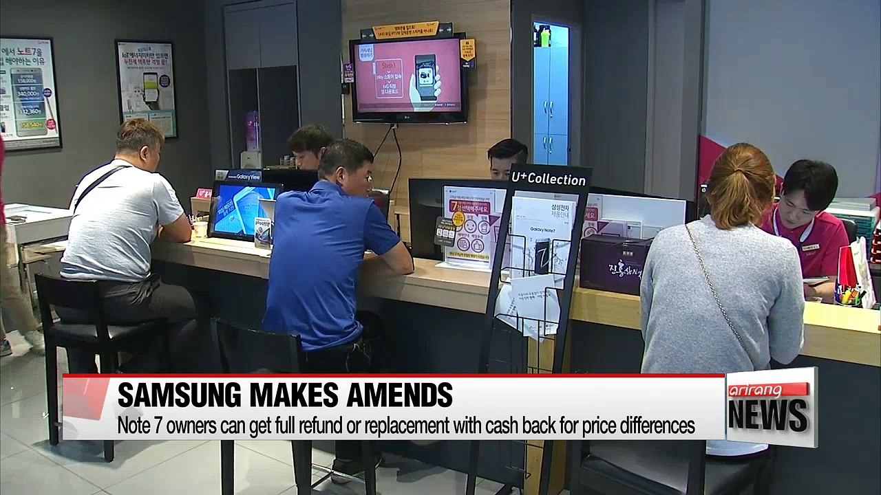 Samsung offers Note 7 owners full refund or replacement after production halt