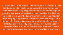 Ways To Prevent Repetitive Strain Injury