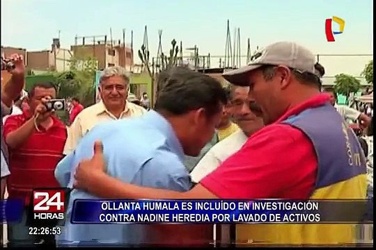 Ollanta Humala fue incluido en investigación contra Nadine Heredia por lavado de activos