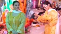 Kajol Seeks Blessings At Durga Puja, Distributes Prasad | Durga Puja 2016