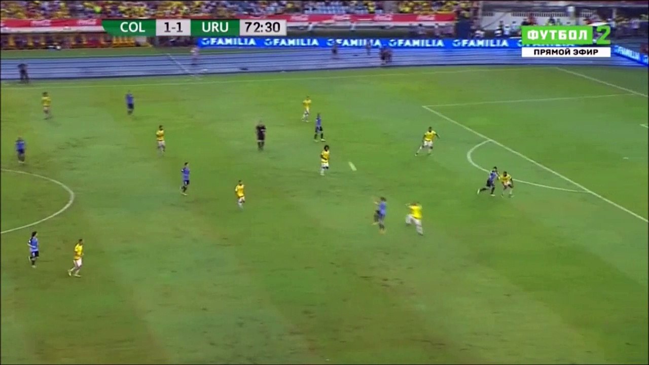 Luis Suarez Goal vs Colombia (1-2)
