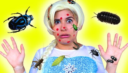 Frozen Elsa's GROSS FACE! w- Spiderman Lady Hulk Joker Evil & Candy! Funny Superhero Video
