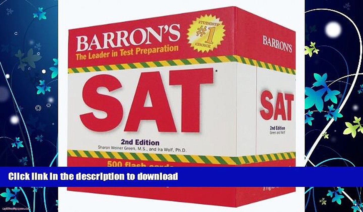 FAVORITE BOOK  Barron s SAT Flash Cards, 2nd Edition FULL ONLINE