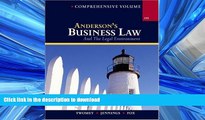 READ THE NEW BOOK Anderson s Business Law and The Legal Environment, Comprehensive Volume READ NOW