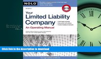 READ PDF Your Limited Liability Company: An Operating Manual (Your Limited Liability Company
