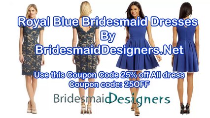 Royal Blue Bridesmaid Dresses By Bridesmaiddesigners.Net