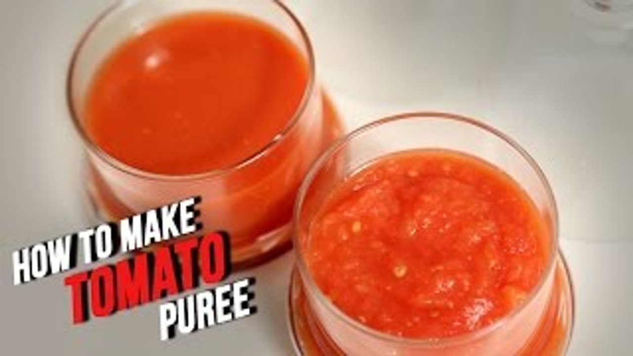 How To Make Tomato Puree | Quick Homemade Tomat...