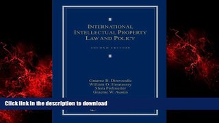 EBOOK ONLINE International Intellectual Property Law and Policy FREE BOOK ONLINE