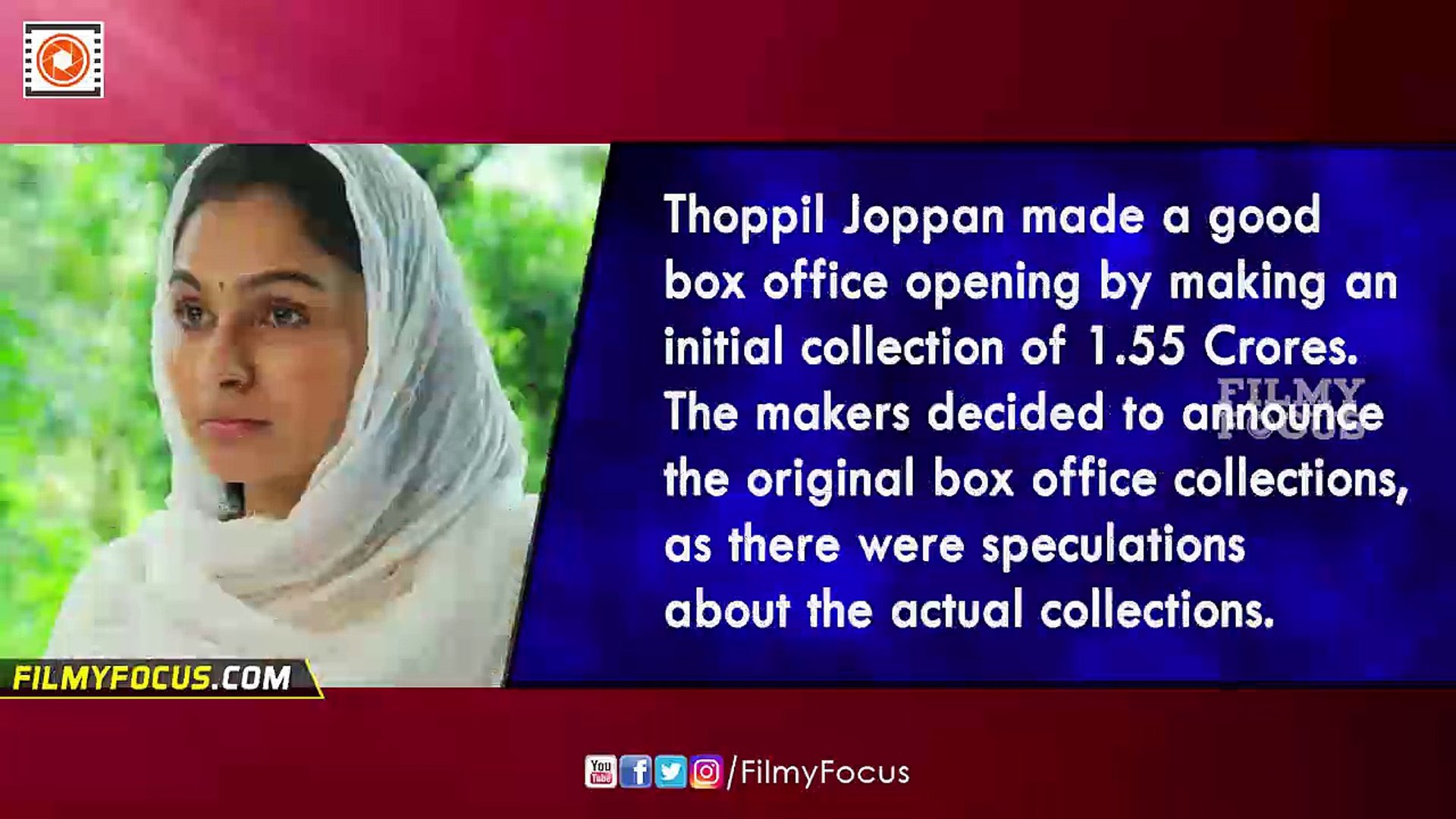 Thoppil Joppan Malayalam Movie 4 Days Box Office Collections Filmyfocus
