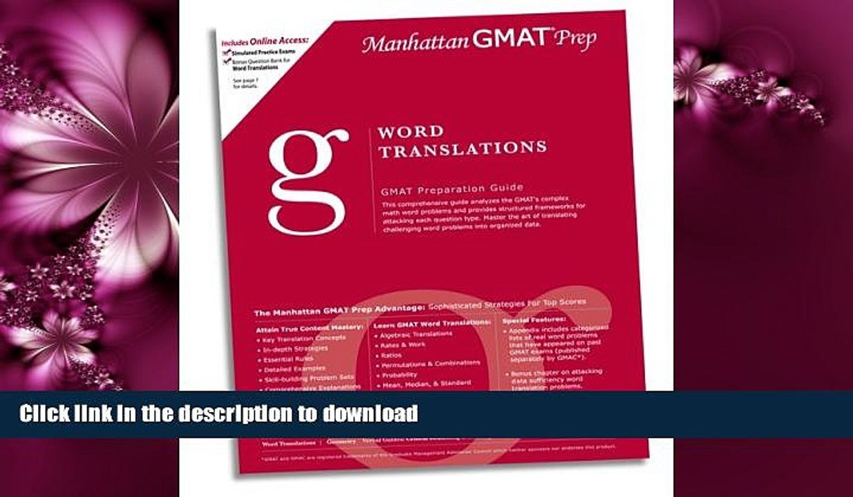 READ  Word Translations GMAT Preparation Guide (Manhattan GMAT Preparation Guide: Sentence