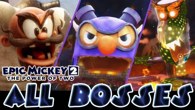 Epic Mickey 2: The Power of Two All Bosses | Boss Battles (PS3, Wii, X360) + Ending