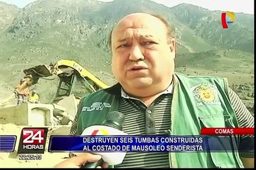 Destruyen tumbas construidas junto a mausoleo terrorista