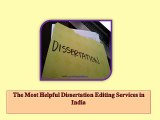 5.The Most Helpful Dissertation Editing Services in India