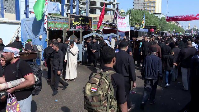 Irak: les pèlerins chiites à Kerbala pour l'Achoura