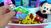 MICKEY MINNIE MOUSE Learn Colors M&M's Candies Toy Surprises Plush, Shopkins, Mash'em, Fashem / TUYC