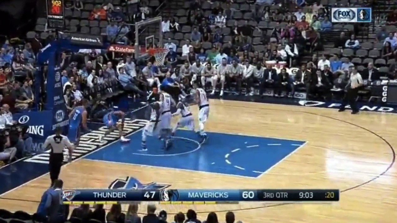 Westbrook Rejected by Rim on Dunk Attempt