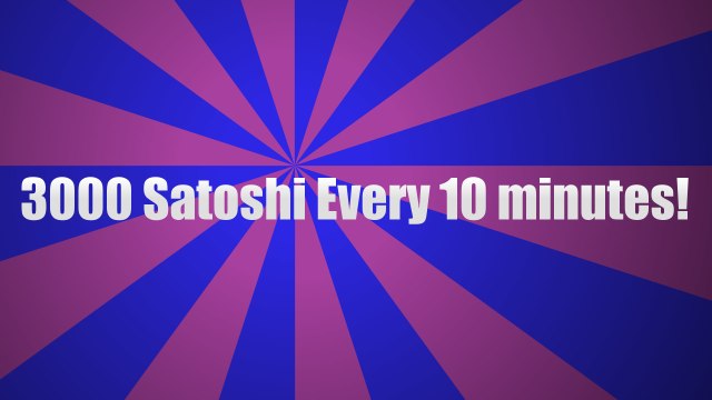 How to Earn Unlimited Bitcoins Fast - 3000 Satoshis Every 10min