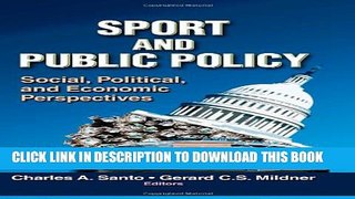 New Book Sport and Public Policy: Social, Political, and Economic Perspectives