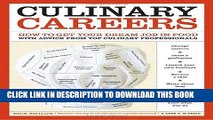 New Book Culinary Careers: How to Get Your Dream Job in Food with Advice from Top Culinary