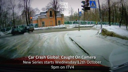 Brutal CCTV car crashes during winter