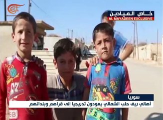 عودة تدريجية لمعظم سكان ريف حلب الشمالي