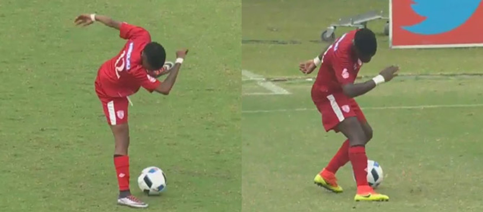 Deux joueurs font le dab... en plein milieu d'une action !