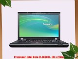 Lenovo ThinkPad T520 Notebook Intel Core i7 27GHz 80 250 SSD 15N WLAN Camera